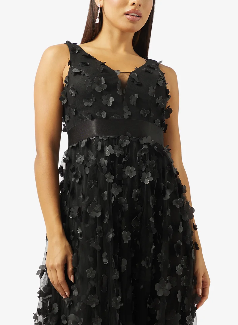 Ella Limited Edition  A-line Textured Dress for Women | Best Price UAE